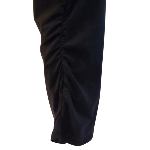 Michael Kors Sleeveless Black Ruched Side Zip Scoop Neck Tank Top Size L - Picture 7 of 8